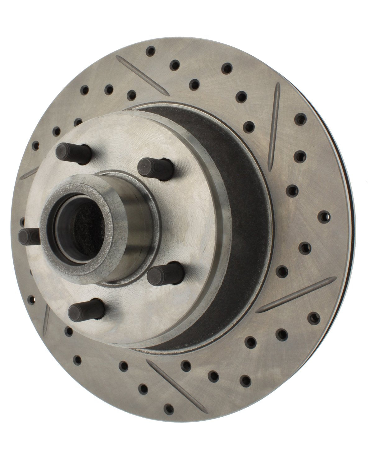StopTech Select Sport Drilled And Slotted Brake Rotor; Front Left