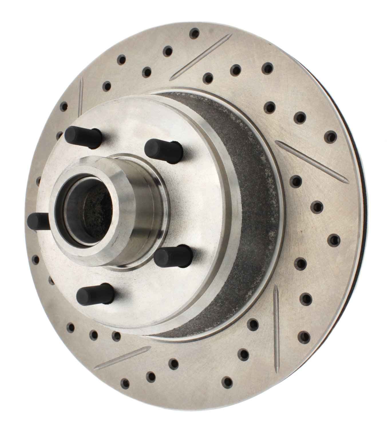 StopTech Select Sport Drilled And Slotted Brake Rotor; Front Right