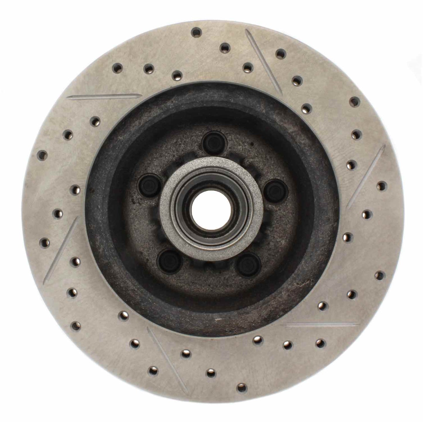 StopTech Select Sport Drilled And Slotted Brake Rotor; Front Right