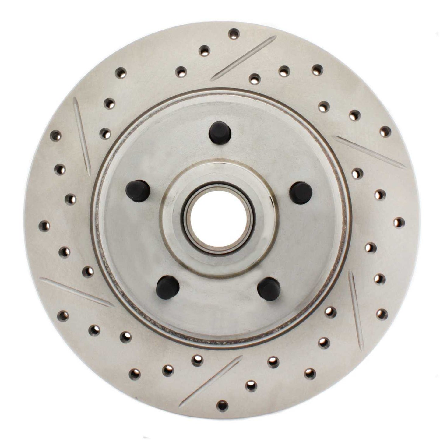 StopTech Select Sport Drilled And Slotted Brake Rotor; Front Right
