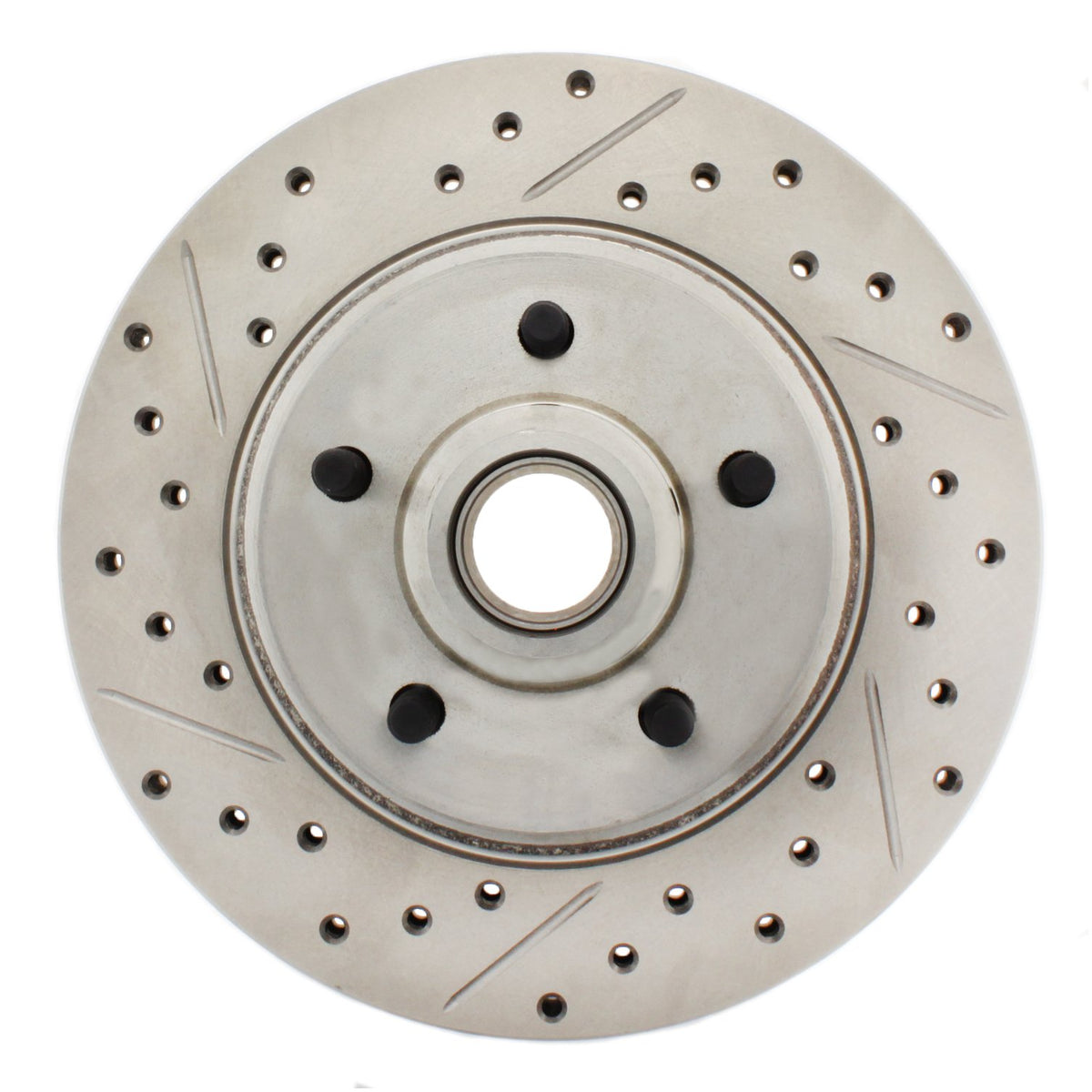 StopTech Select Sport Drilled And Slotted Brake Rotor; Front Right