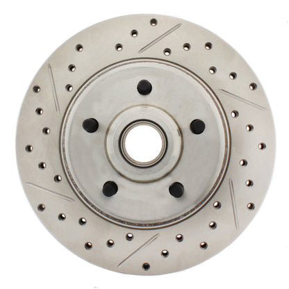 StopTech Select Sport Drilled And Slotted Brake Rotor; Front Right