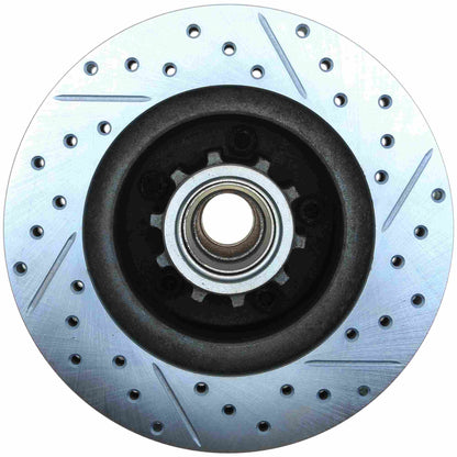 StopTech Select Sport Drilled And Slotted Brake Rotor;Front And Rear Right