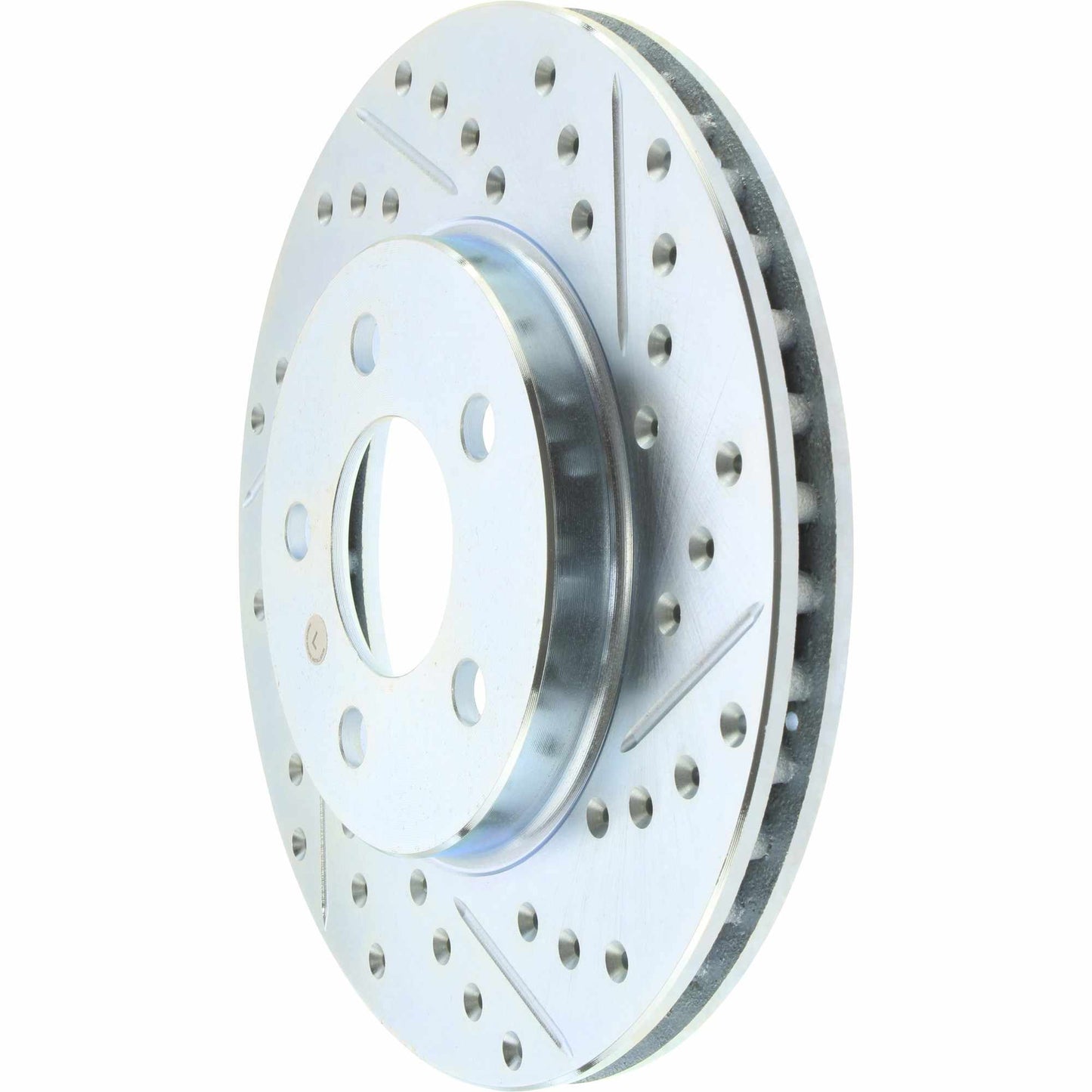 StopTech Select Sport Drilled And Slotted Brake Rotor; Front Left
