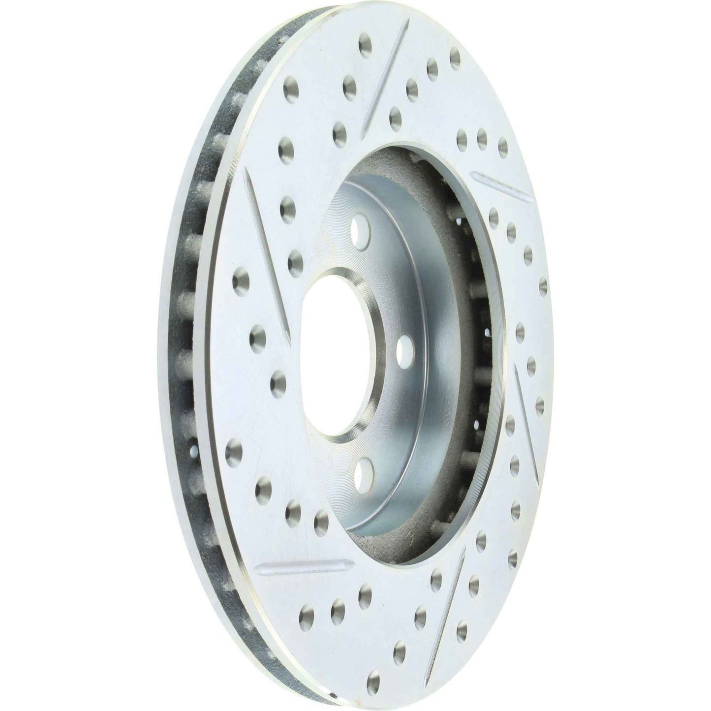 StopTech Select Sport Drilled And Slotted Brake Rotor; Front Left