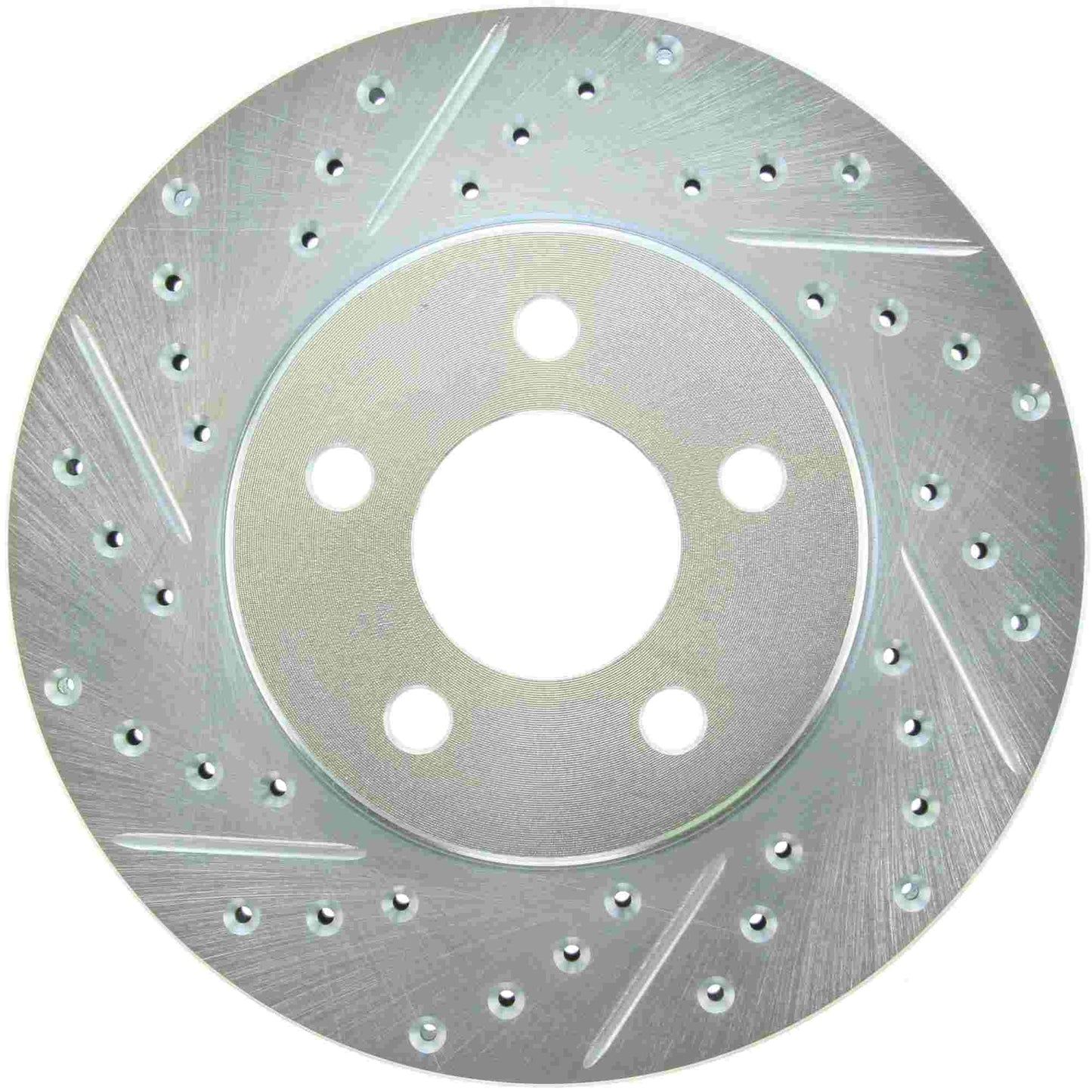 StopTech Select Sport Drilled And Slotted Brake Rotor; Front Right