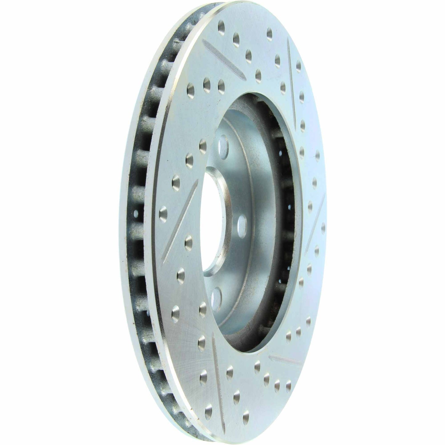 StopTech Select Sport Drilled And Slotted Brake Rotor; Front Right