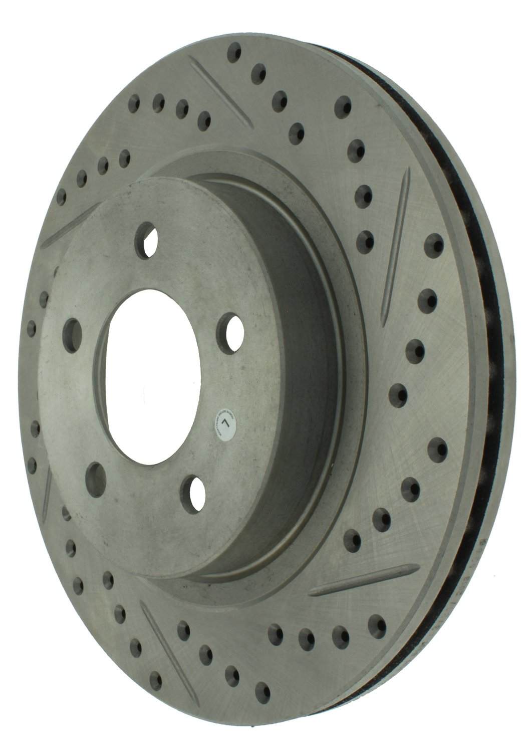 StopTech Select Sport Drilled And Slotted Brake Rotor; Front Left