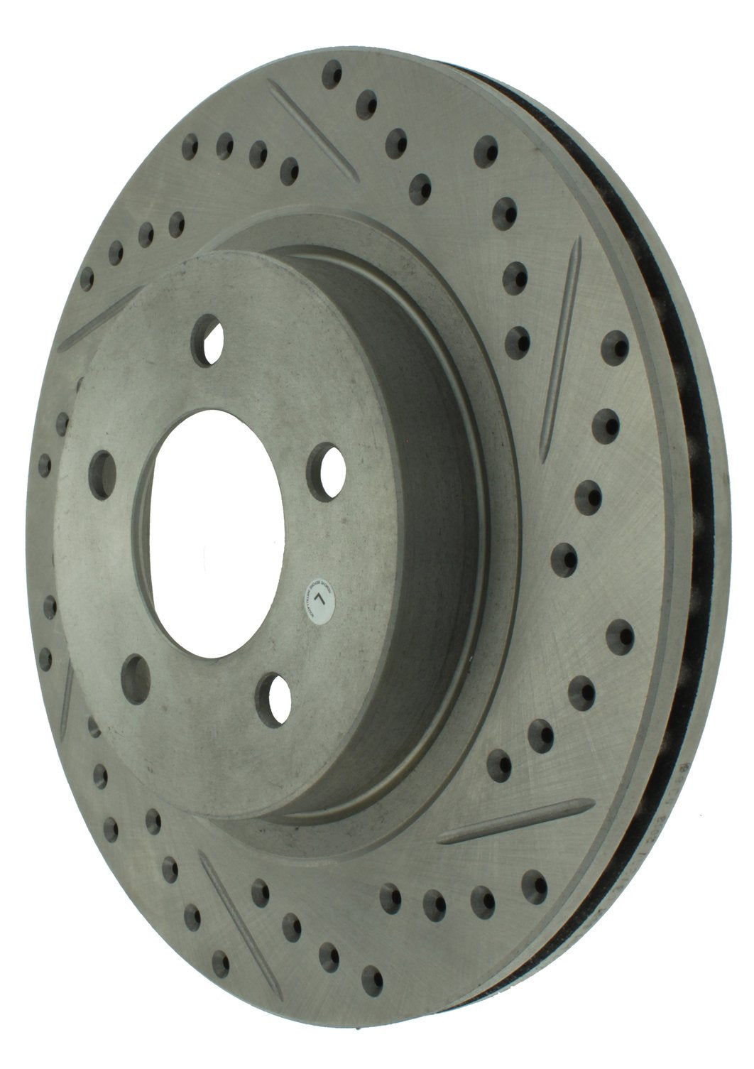 StopTech Select Sport Drilled And Slotted Brake Rotor; Front Left