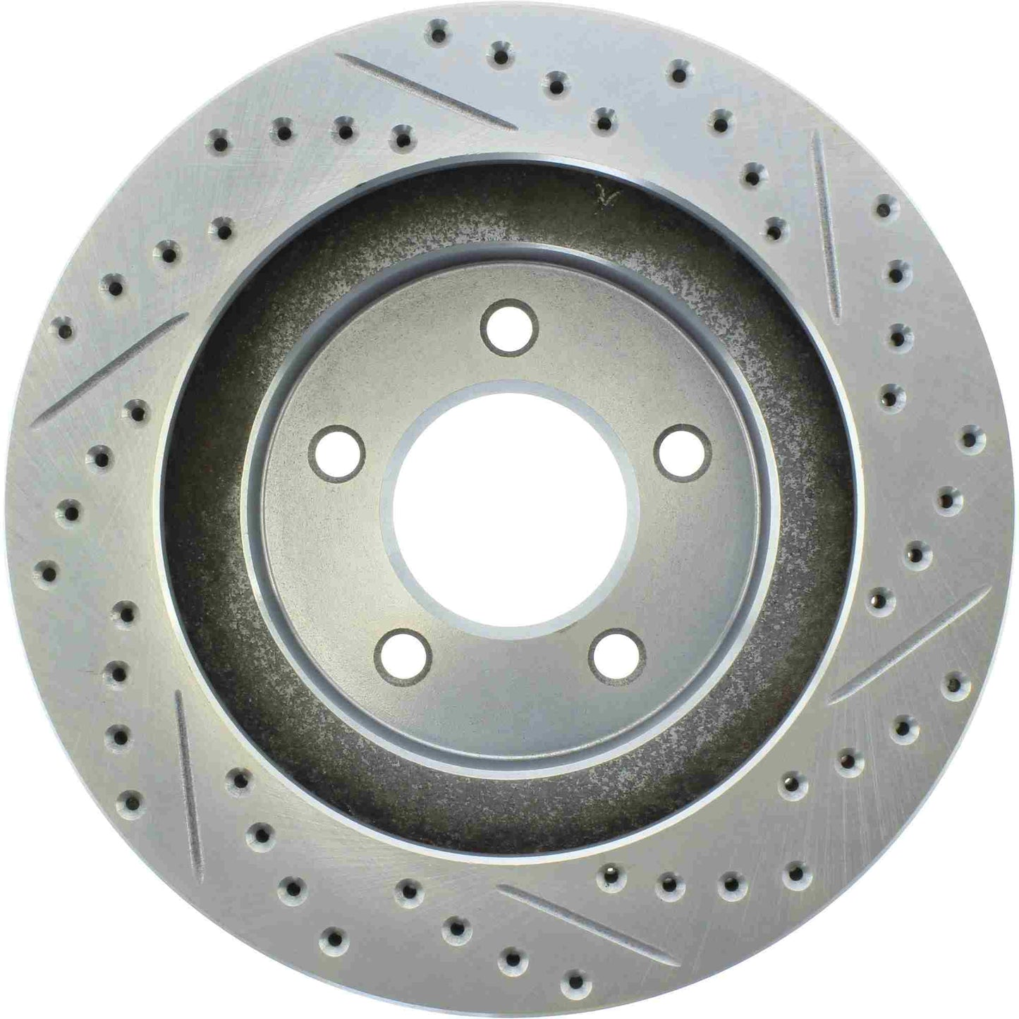 StopTech Select Sport Drilled And Slotted Brake Rotor; Front Right