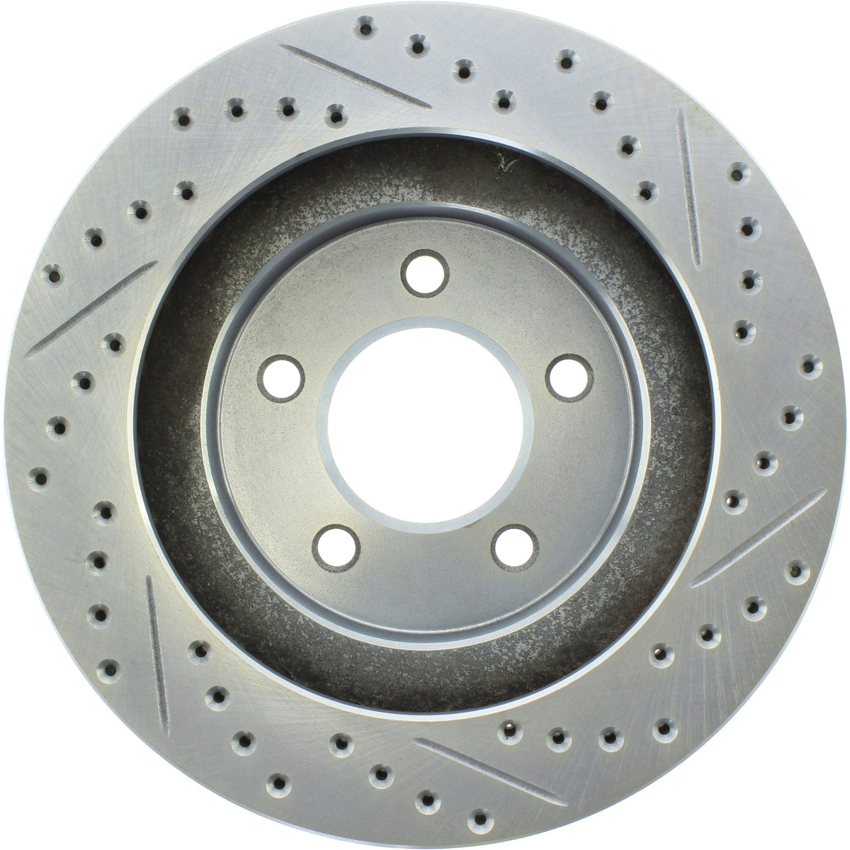 StopTech Select Sport Drilled And Slotted Brake Rotor; Front Right
