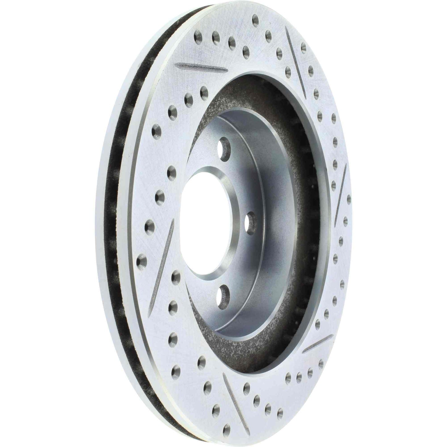 StopTech Select Sport Drilled And Slotted Brake Rotor; Front Right