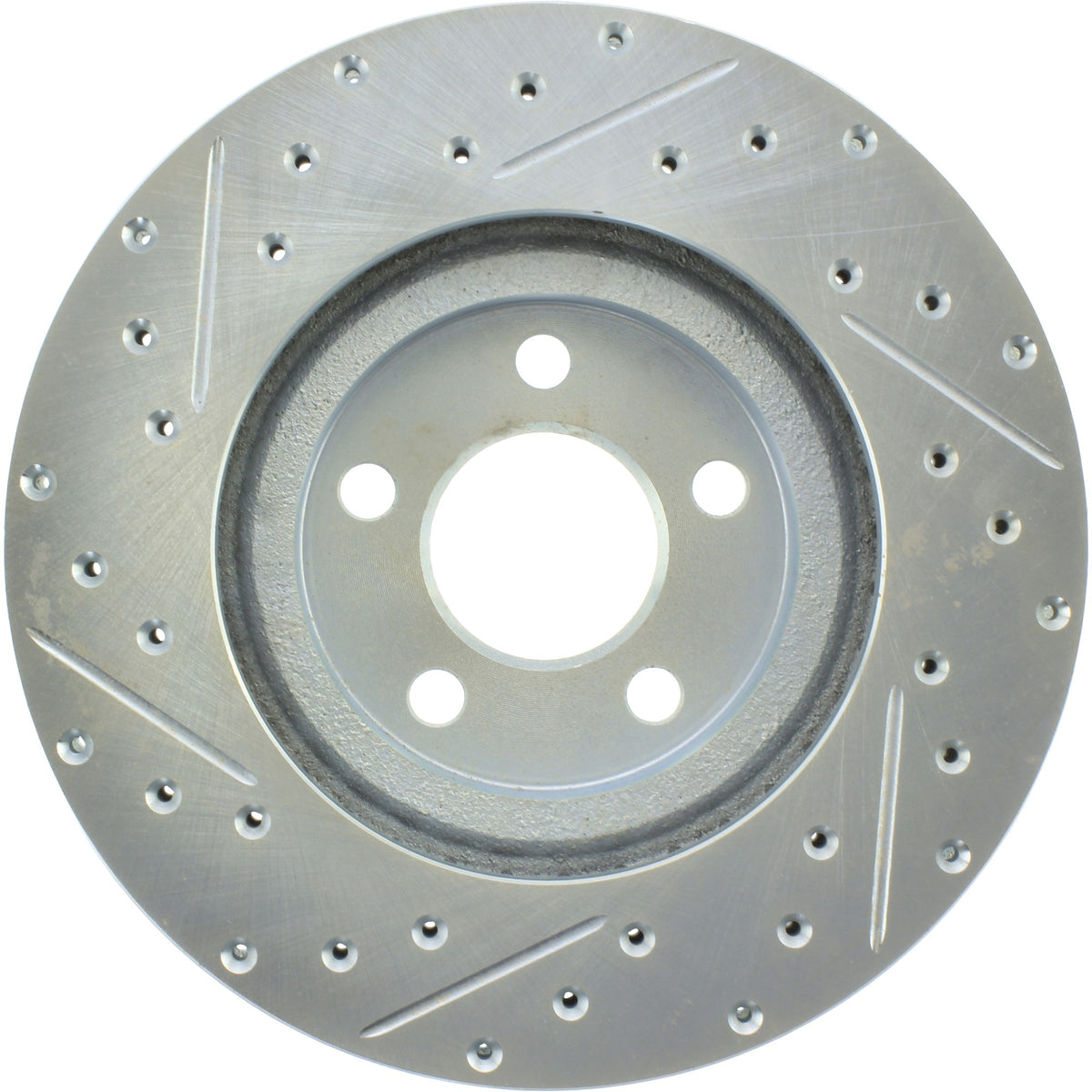 StopTech Select Sport Drilled And Slotted Brake Rotor; Front Left