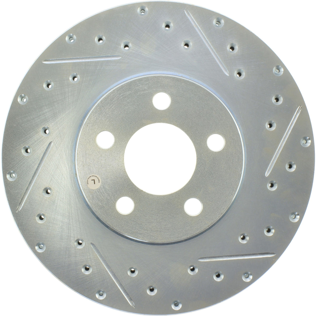 StopTech Select Sport Drilled And Slotted Brake Rotor; Front Left