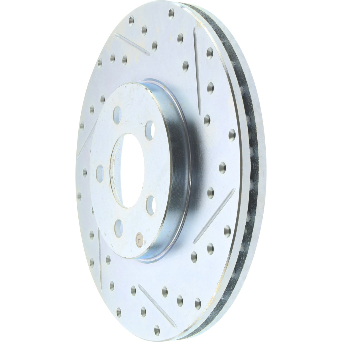 StopTech Select Sport Drilled And Slotted Brake Rotor; Front Left