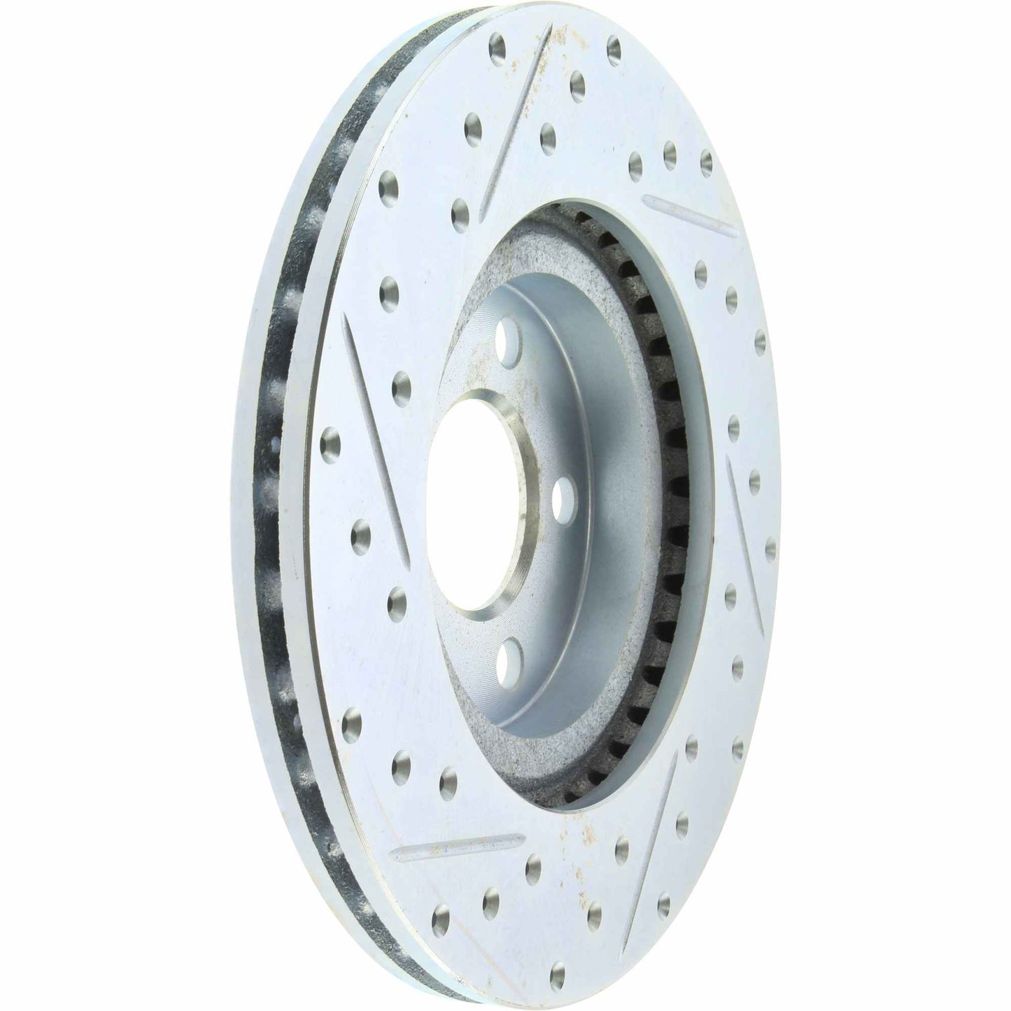 StopTech Select Sport Drilled And Slotted Brake Rotor; Front Left