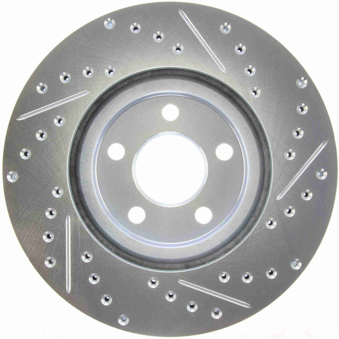 StopTech Select Sport Drilled And Slotted Brake Rotor; Front Right