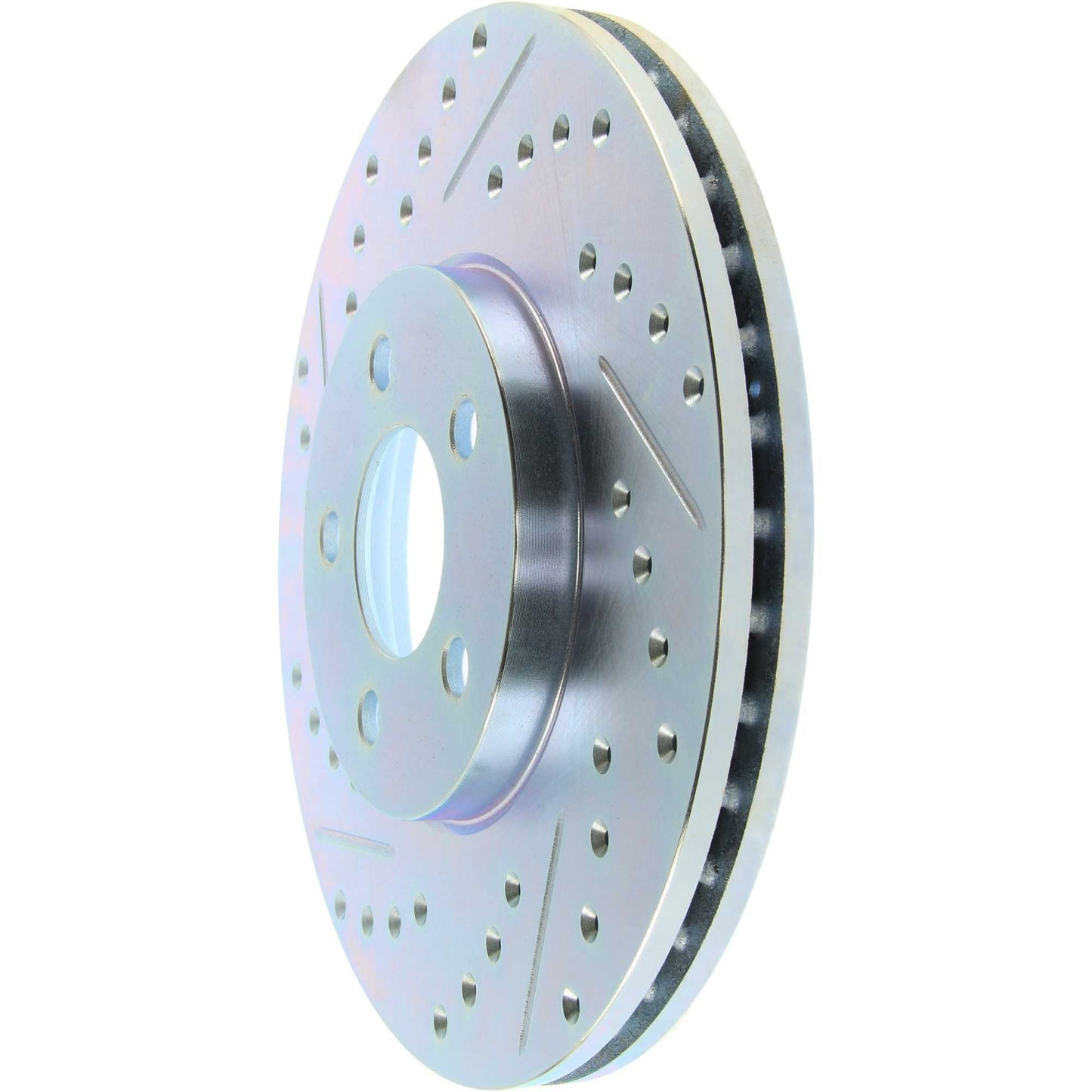 StopTech Select Sport Drilled And Slotted Brake Rotor; Front Right