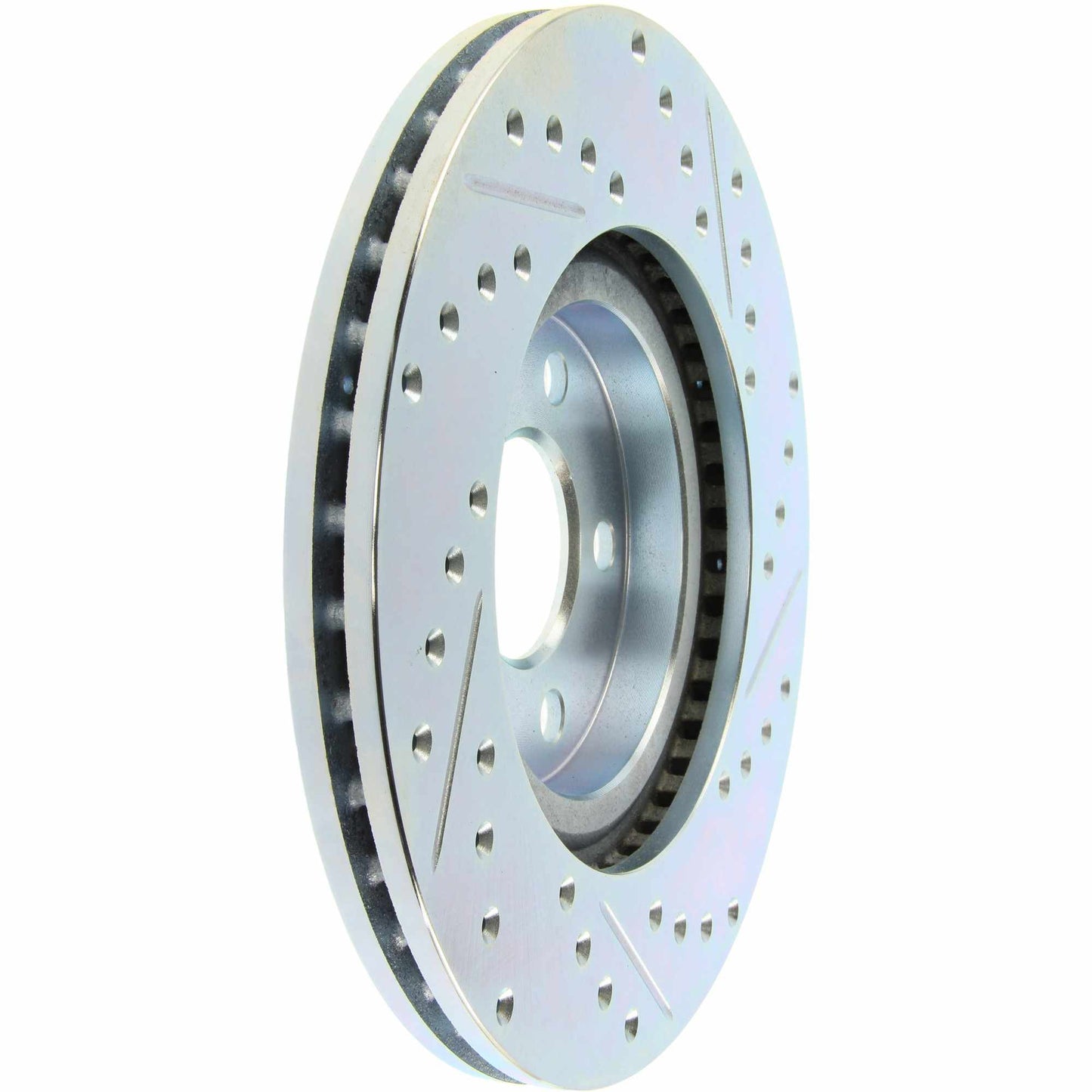 StopTech Select Sport Drilled And Slotted Brake Rotor; Front Right