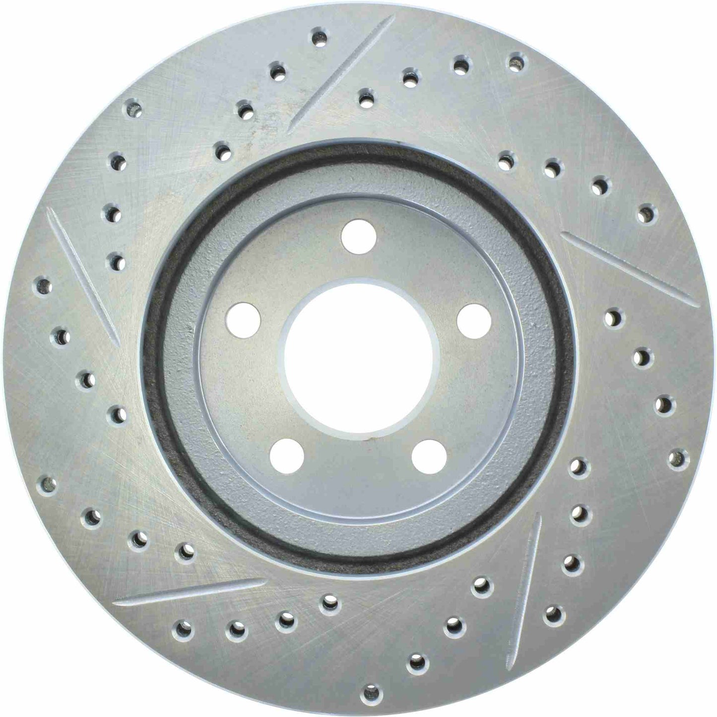 StopTech Select Sport Drilled And Slotted Brake Rotor; Front Left