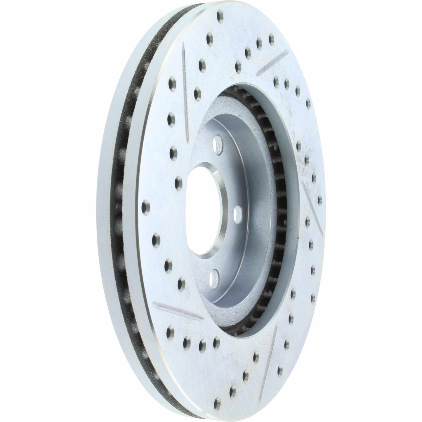 StopTech Select Sport Drilled And Slotted Brake Rotor; Front Left