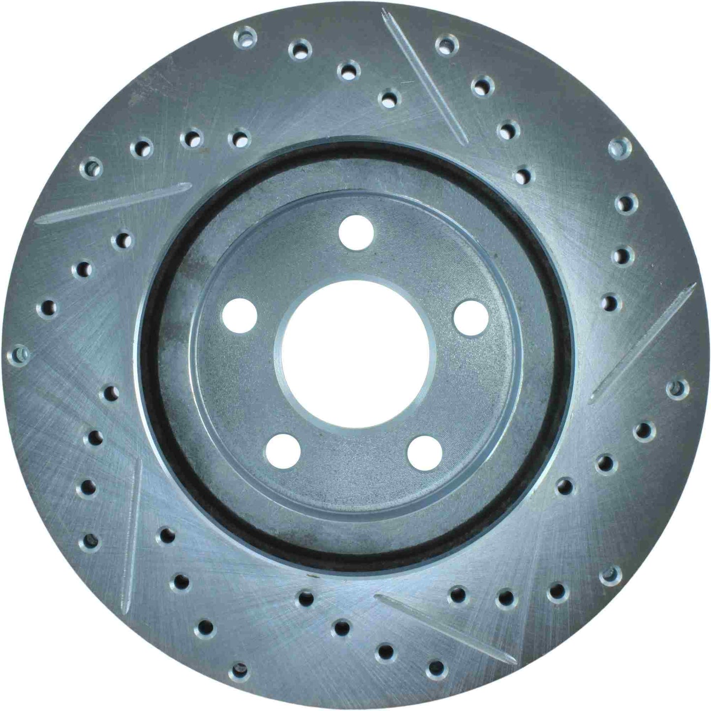 StopTech Select Sport Drilled And Slotted Brake Rotor; Front Right