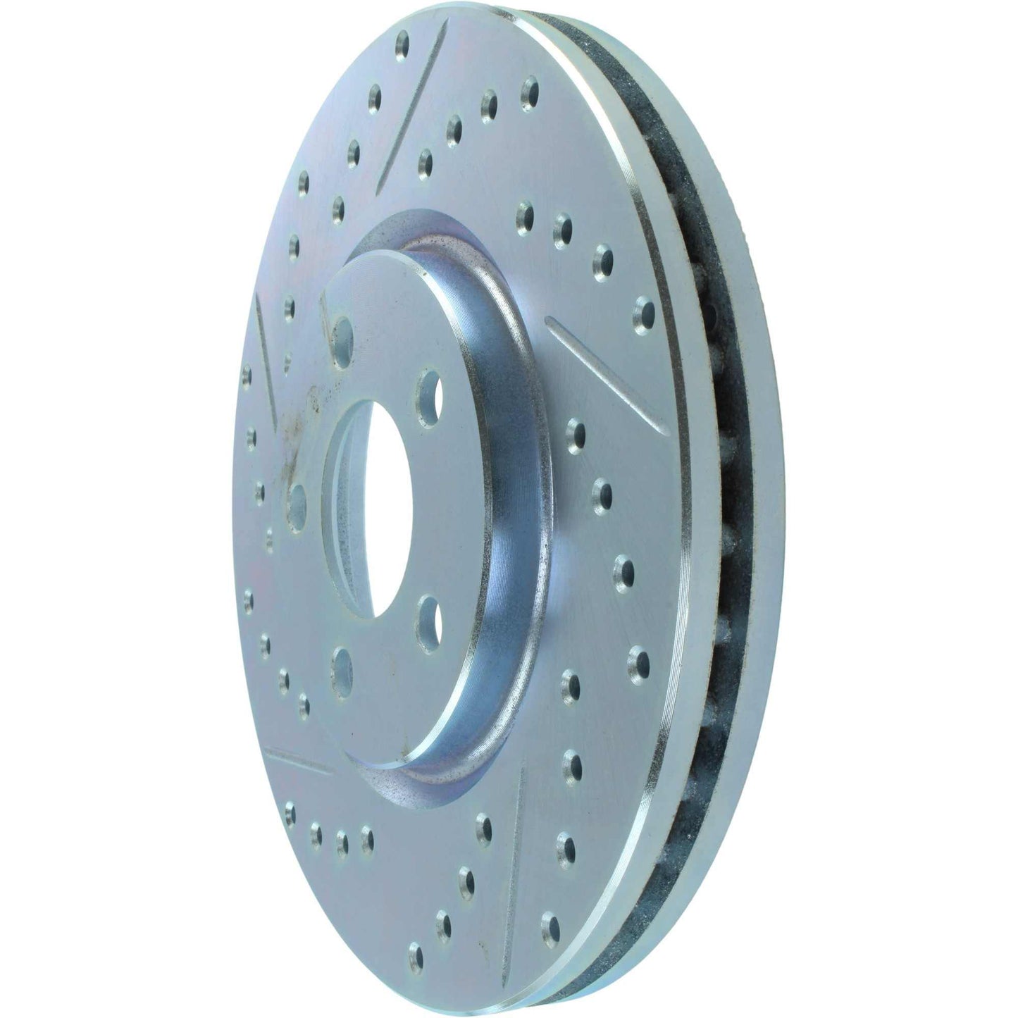 StopTech Select Sport Drilled And Slotted Brake Rotor; Front Right
