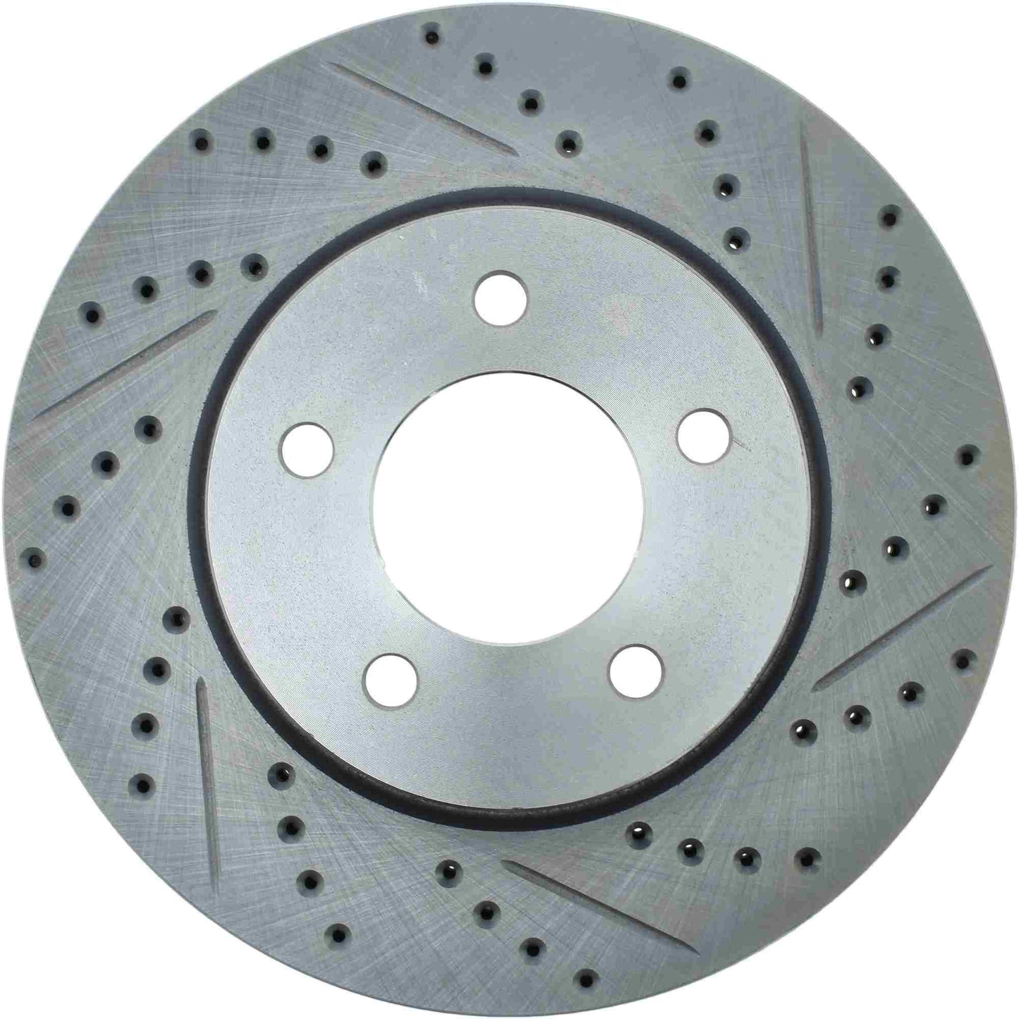 StopTech Select Sport Drilled And Slotted Brake Rotor; Front Left