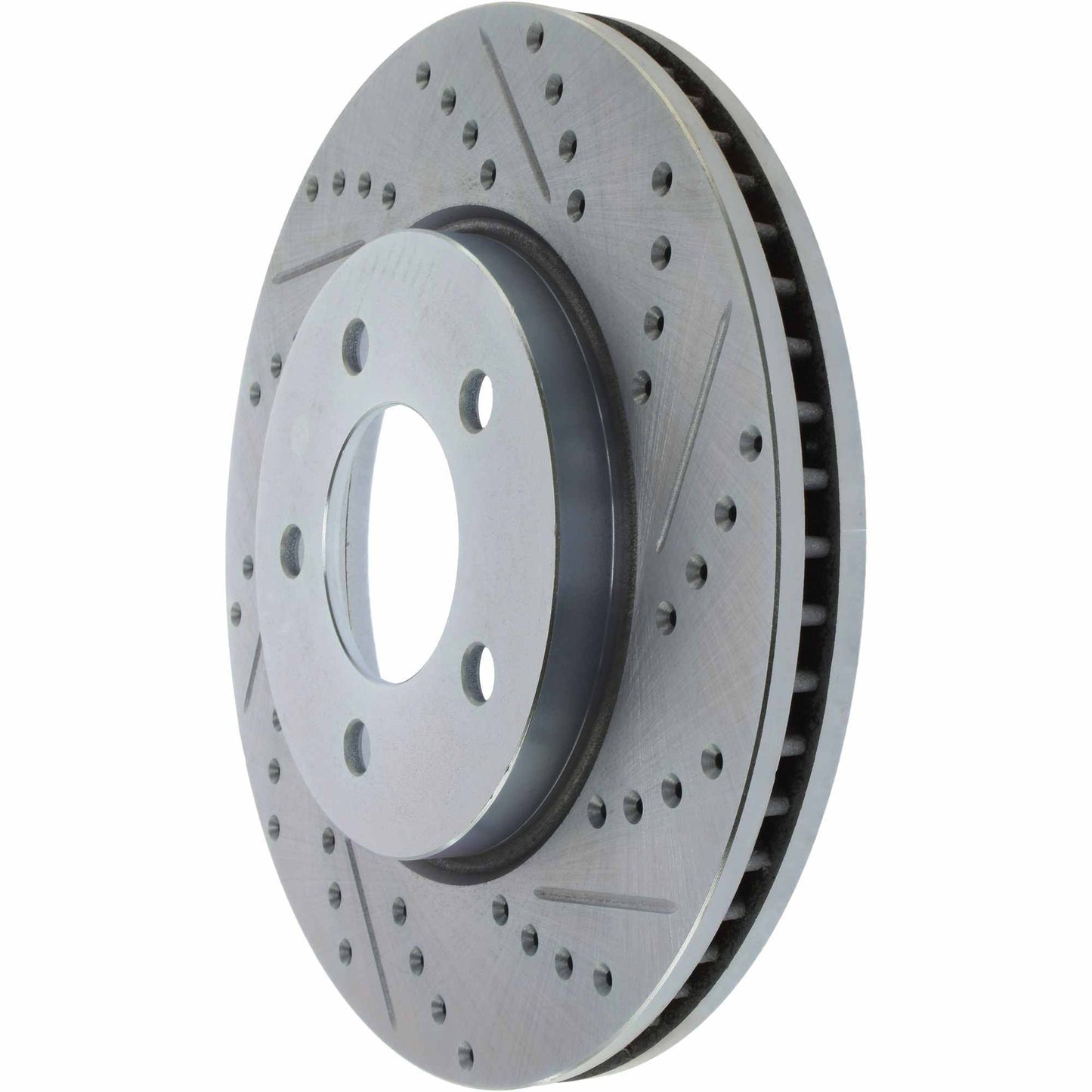 StopTech Select Sport Drilled And Slotted Brake Rotor; Front Left