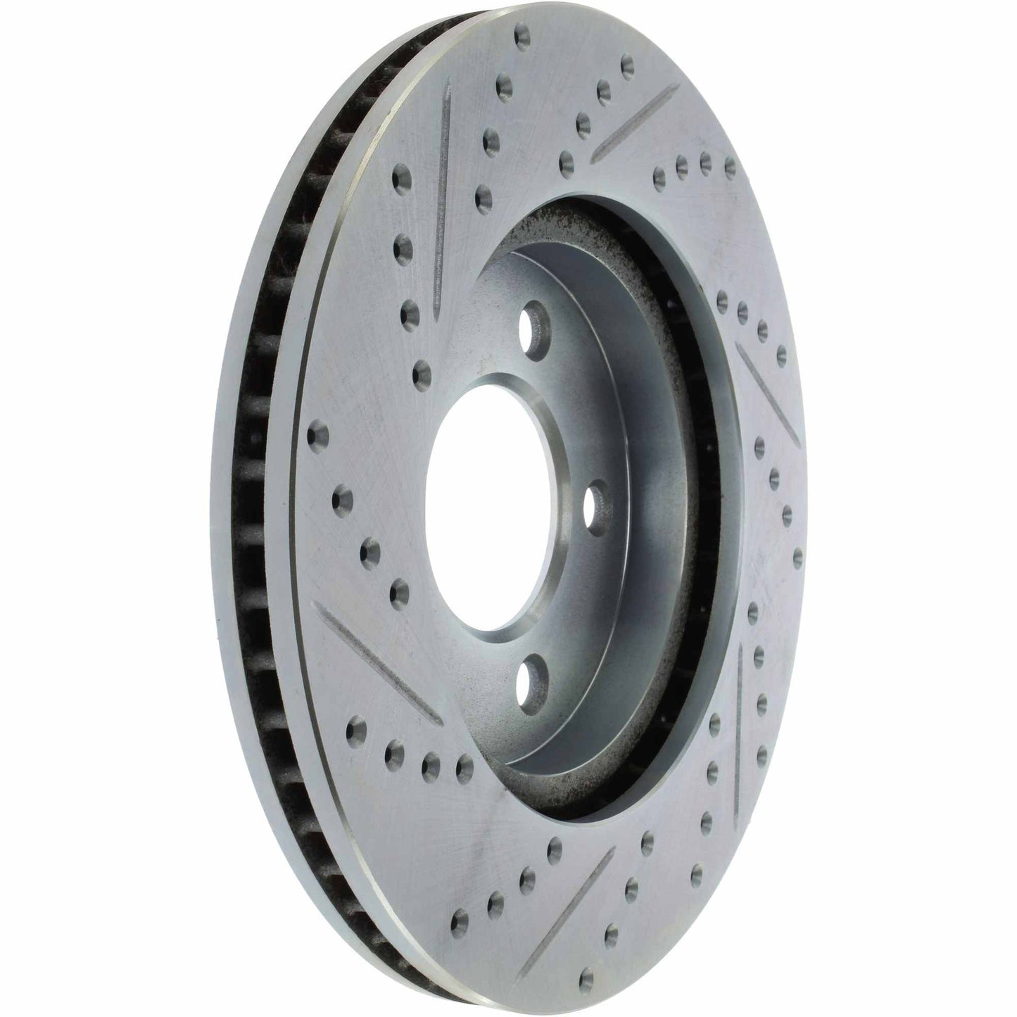 StopTech Select Sport Drilled And Slotted Brake Rotor; Front Left