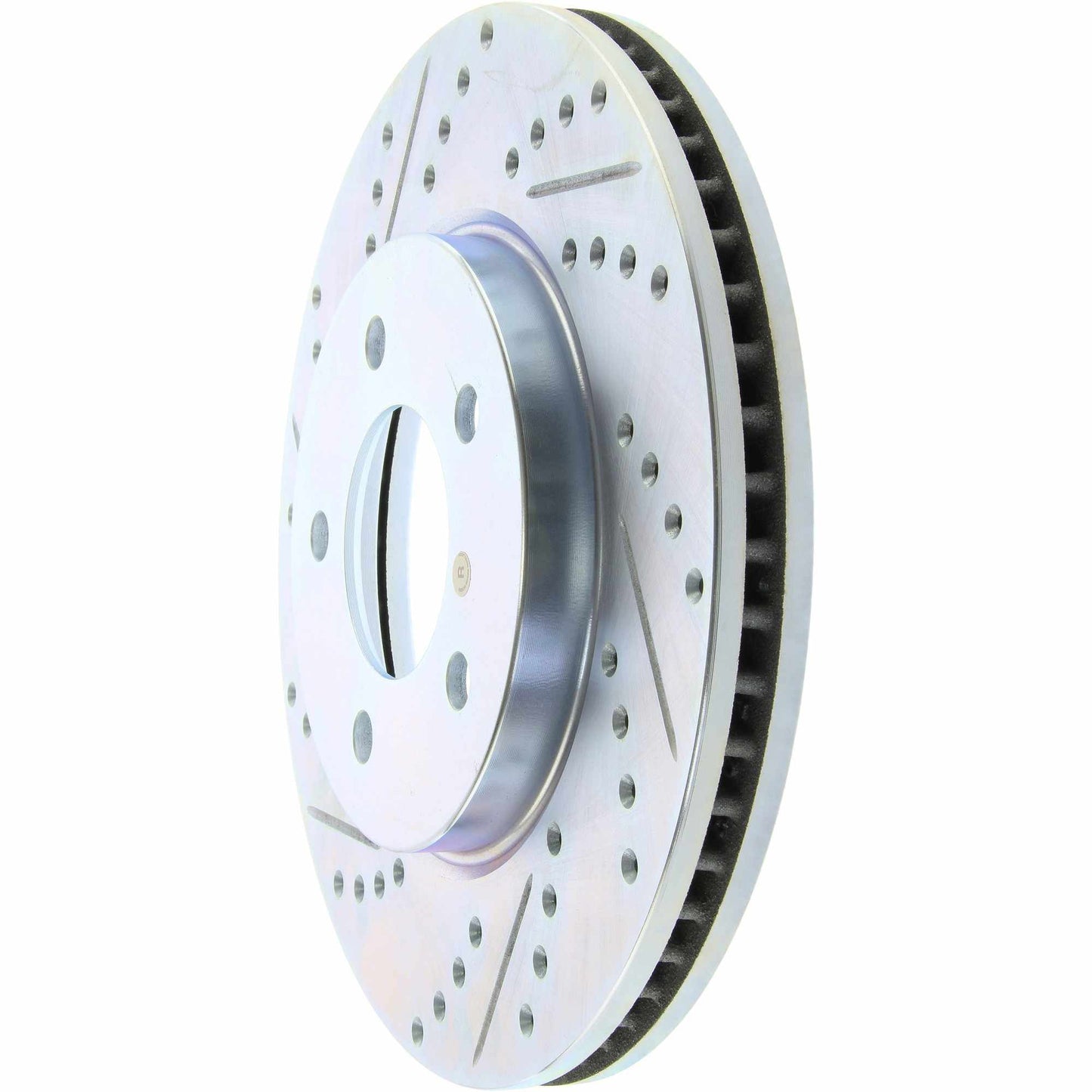StopTech Select Sport Drilled And Slotted Brake Rotor; Front Right