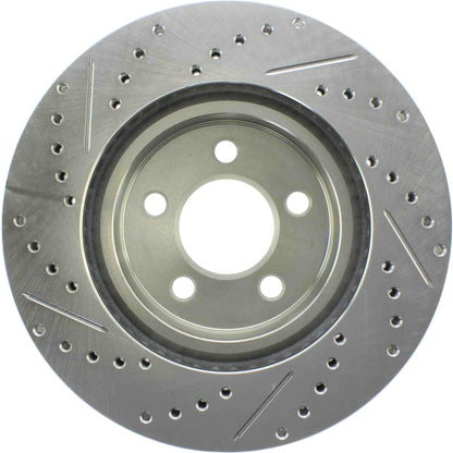 StopTech  Select Sport Drilled And Slotted Brake Rotor; Front Left