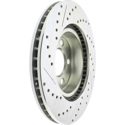 StopTech  Select Sport Drilled And Slotted Brake Rotor; Front Left