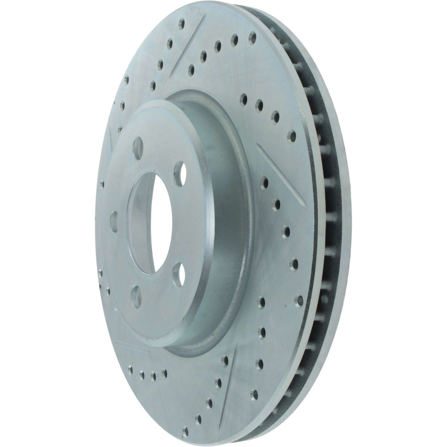 StopTech Select Sport Drilled And Slotted Brake Rotor; Front Right