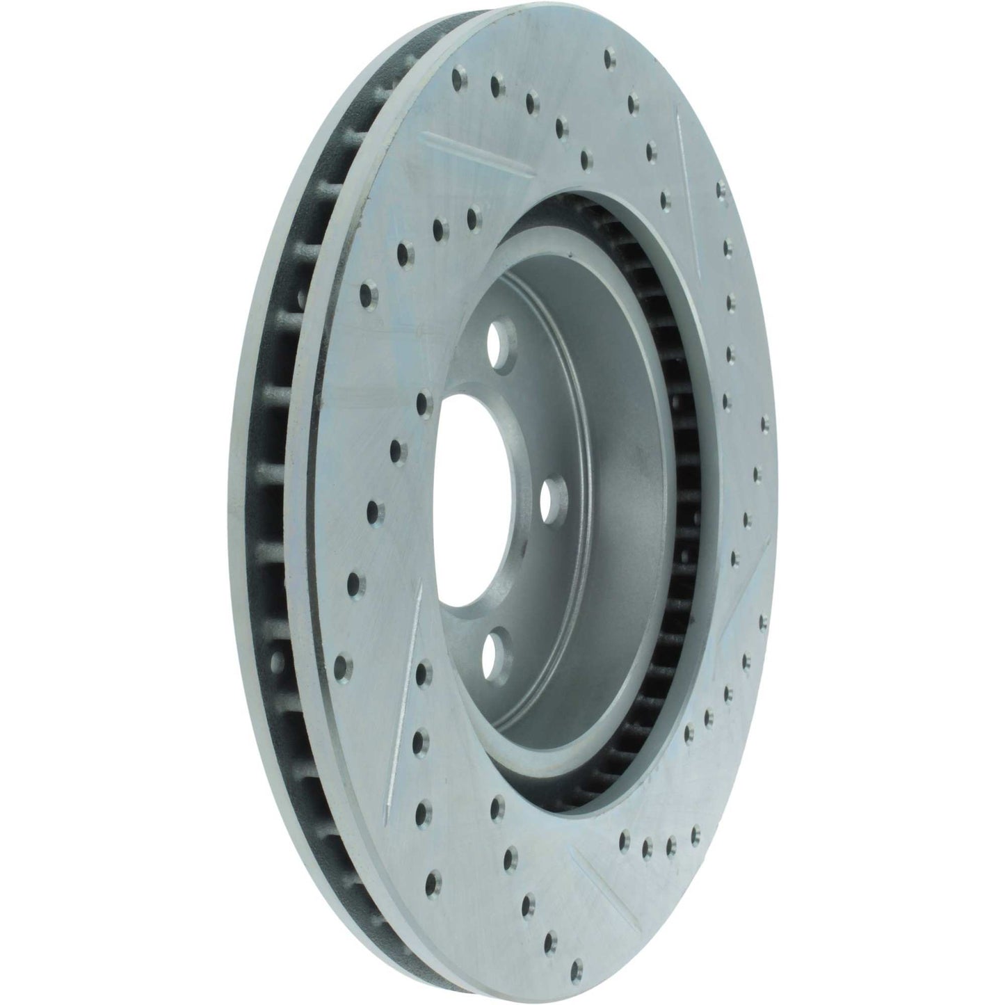 StopTech Select Sport Drilled And Slotted Brake Rotor; Front Right