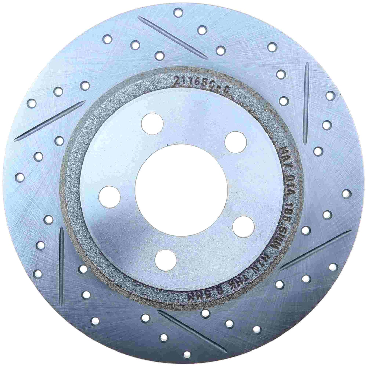 StopTech Select Sport 06-15 Dodge Charger/ 05-15 Chrysler 300 Slotted/Drilled Left Rear Brake Rotor 227.63060L
