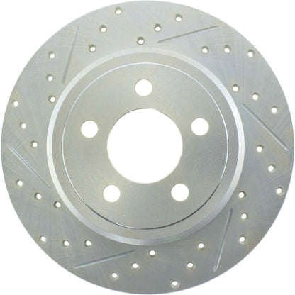 StopTech Select Sport 06-15 Dodge Charger/ 05-15 Chrysler 300 Slotted/Drilled Right Rear Brake Rotor 227.63060R