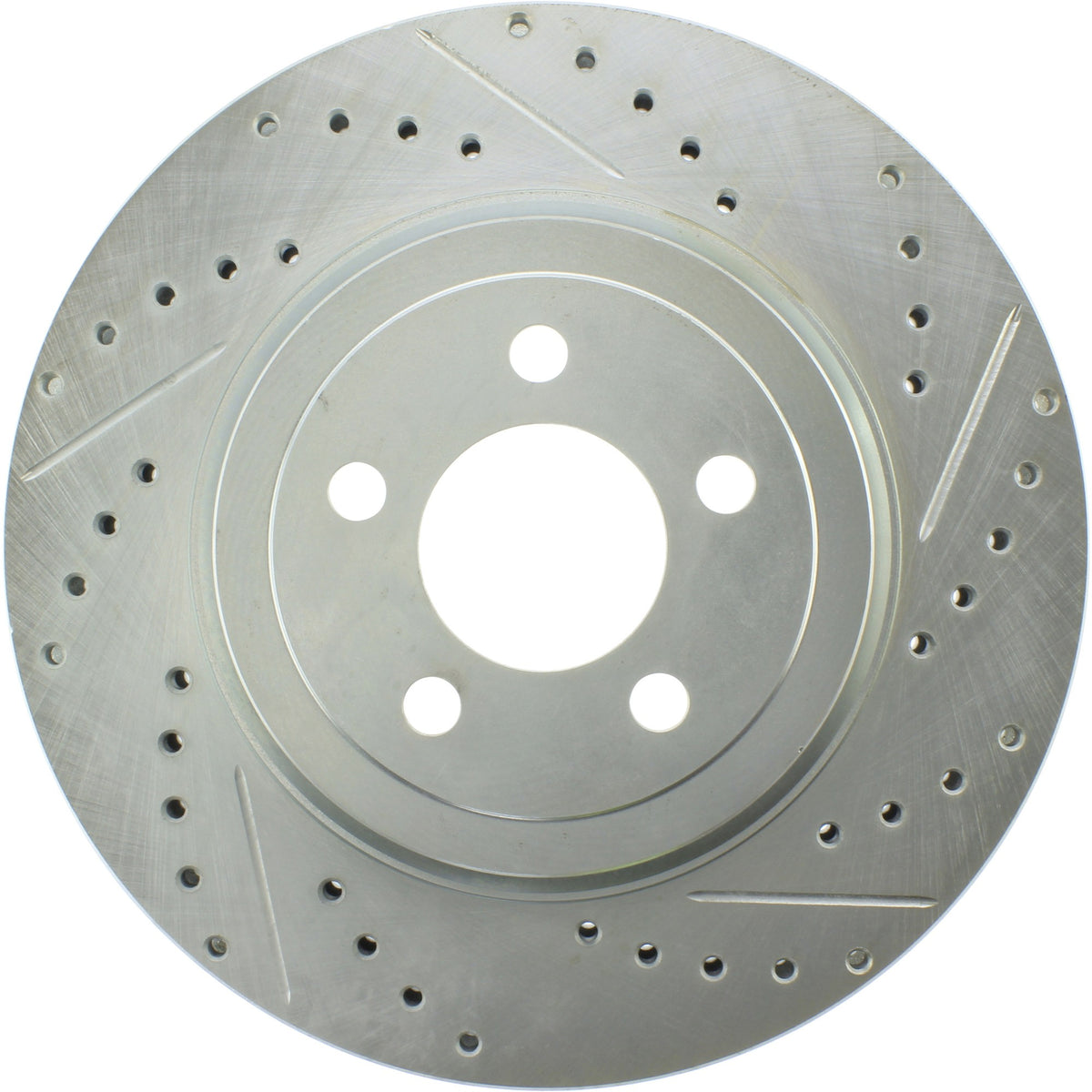 StopTech Select Sport Drilled And Slotted Brake Rotor; Front Left