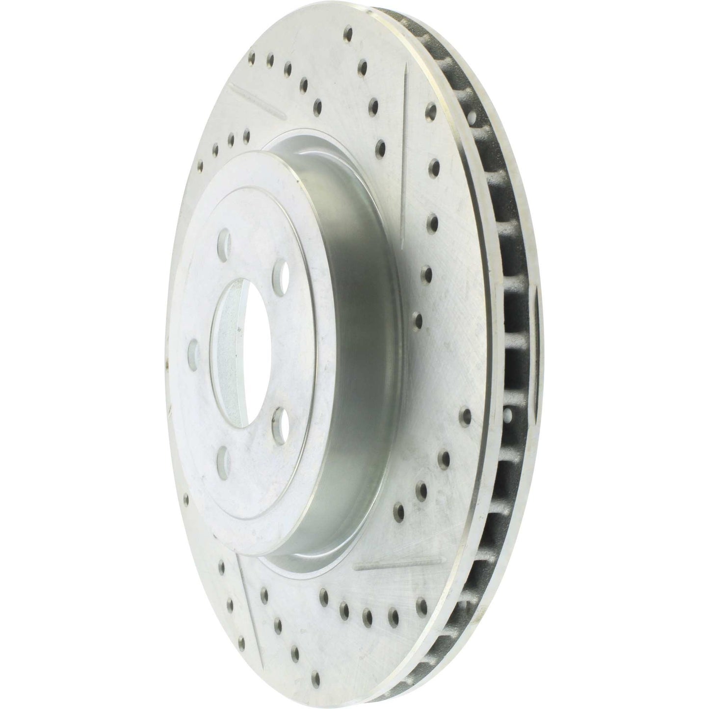 StopTech Select Sport Drilled And Slotted Brake Rotor; Front Left