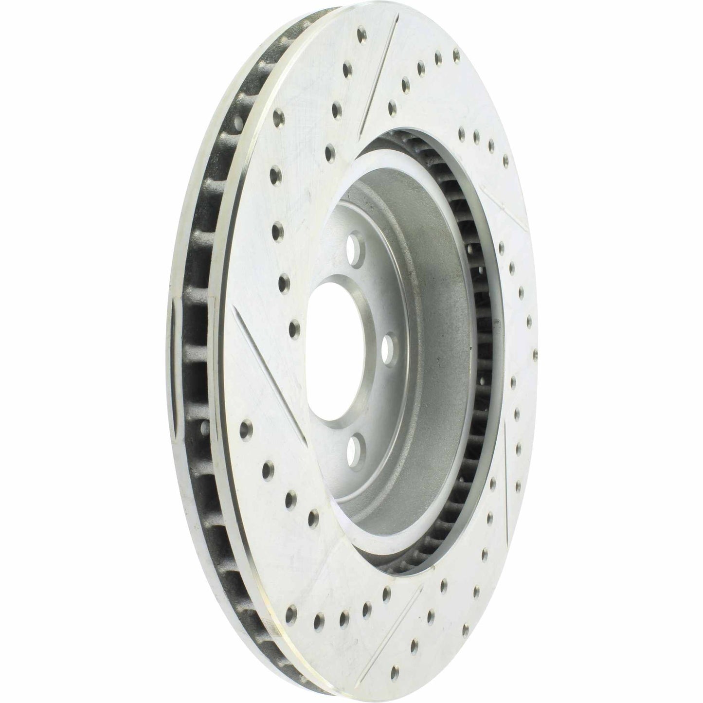 StopTech Select Sport Drilled And Slotted Brake Rotor; Front Left