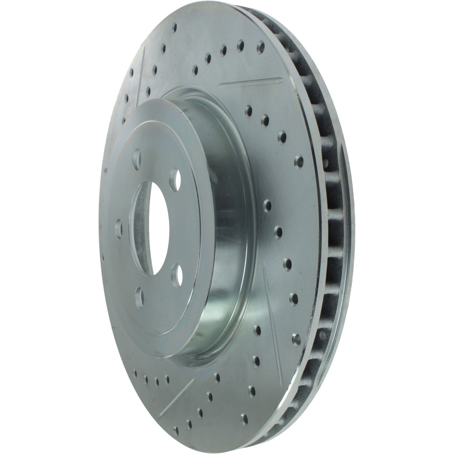 StopTech Select Sport Drilled And Slotted Brake Rotor; Front Right