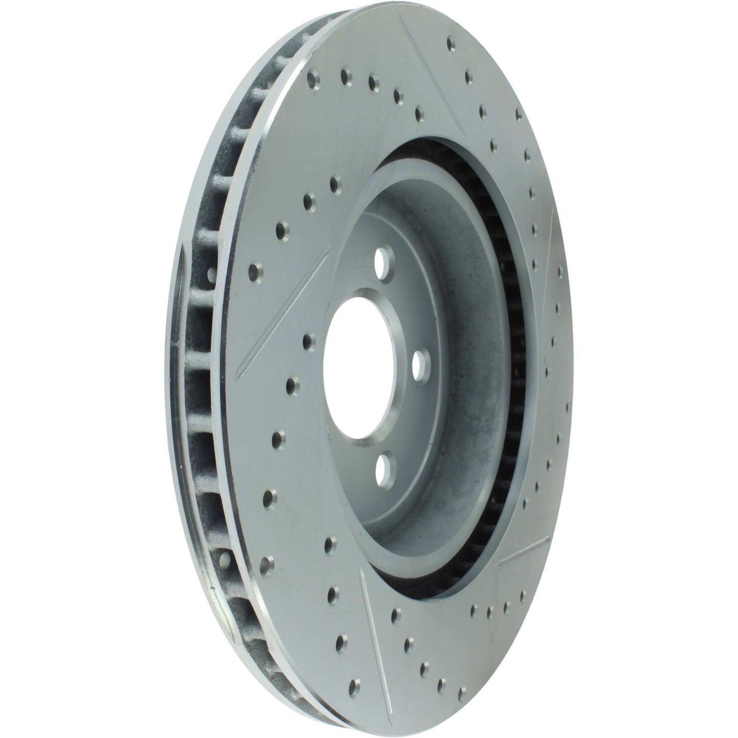 StopTech Select Sport Drilled And Slotted Brake Rotor; Front Right