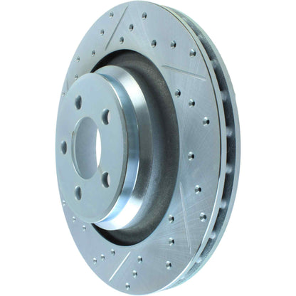 StopTech Select Sport 2014 Dodge Challenger Slotted and Drilled Right Rear Brake Rotor 227.63064R