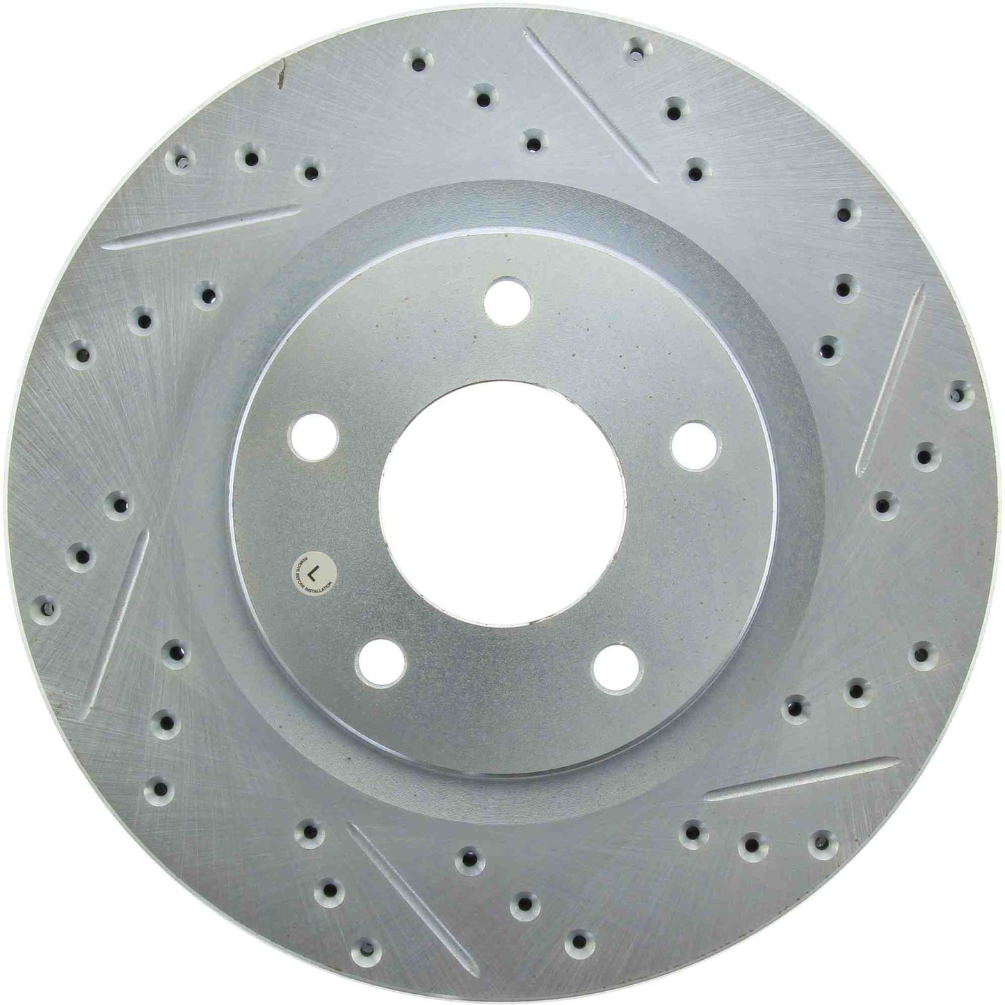 StopTech Select Sport Drilled And Slotted Brake Rotor; Front Left
