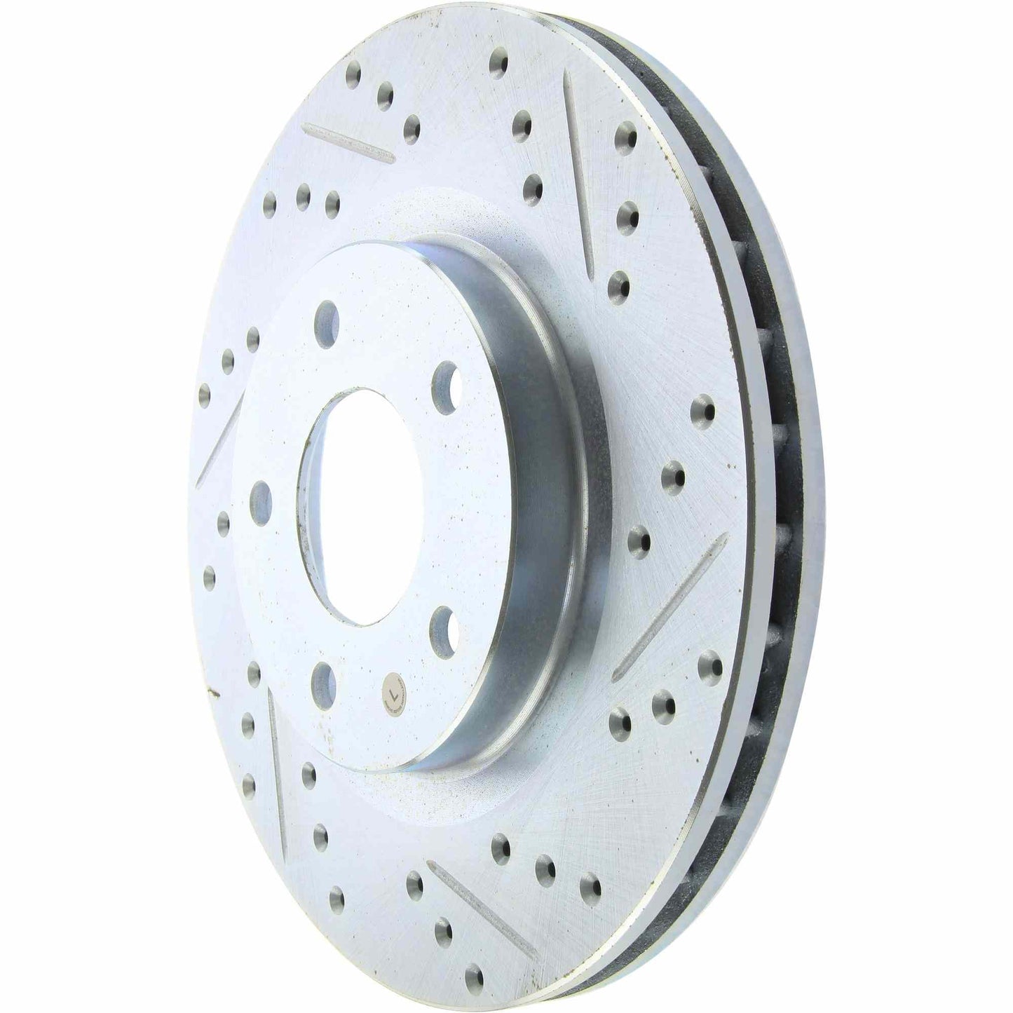 StopTech Select Sport Drilled And Slotted Brake Rotor; Front Left