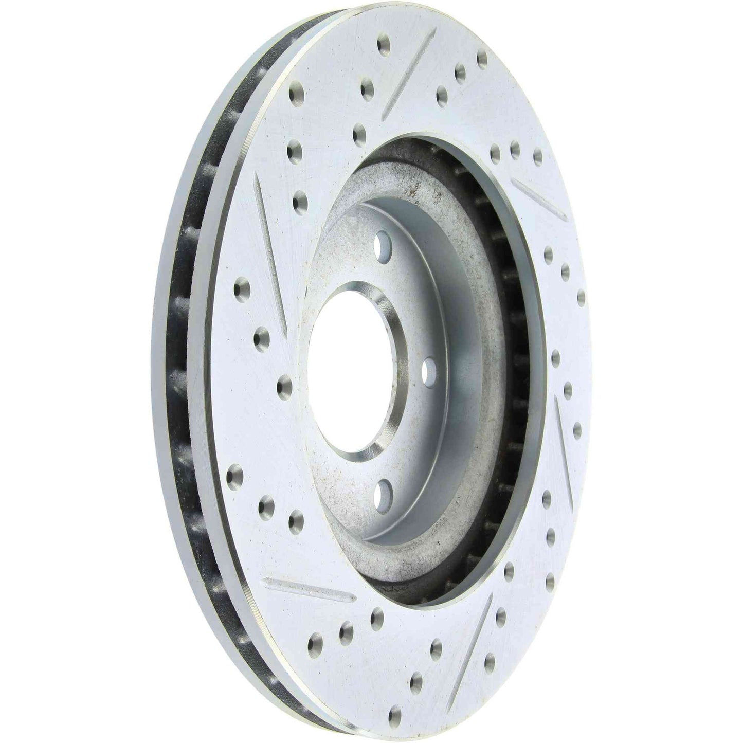 StopTech Select Sport Drilled And Slotted Brake Rotor; Front Left