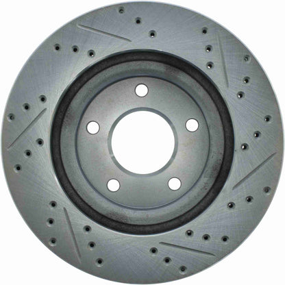 StopTech  Select Sport Drilled And Slotted Brake Rotor; Front Right