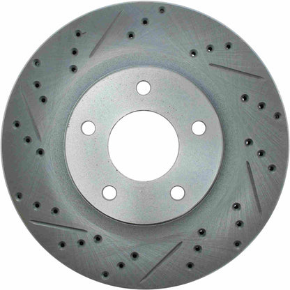 StopTech  Select Sport Drilled And Slotted Brake Rotor; Front Right