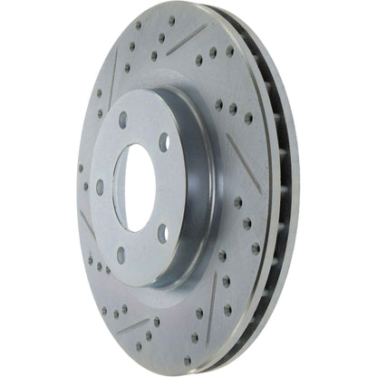 StopTech  Select Sport Drilled And Slotted Brake Rotor; Front Right
