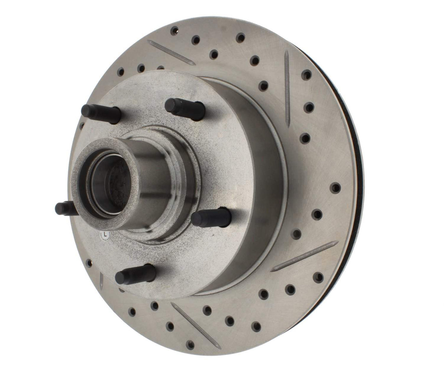 StopTech Select Sport Drilled And Slotted Brake Rotor; Front Left